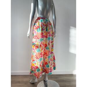Ken Done Art & Design  Wide Leg Pants L Fits Xs S Womens Vintage Wearable Art